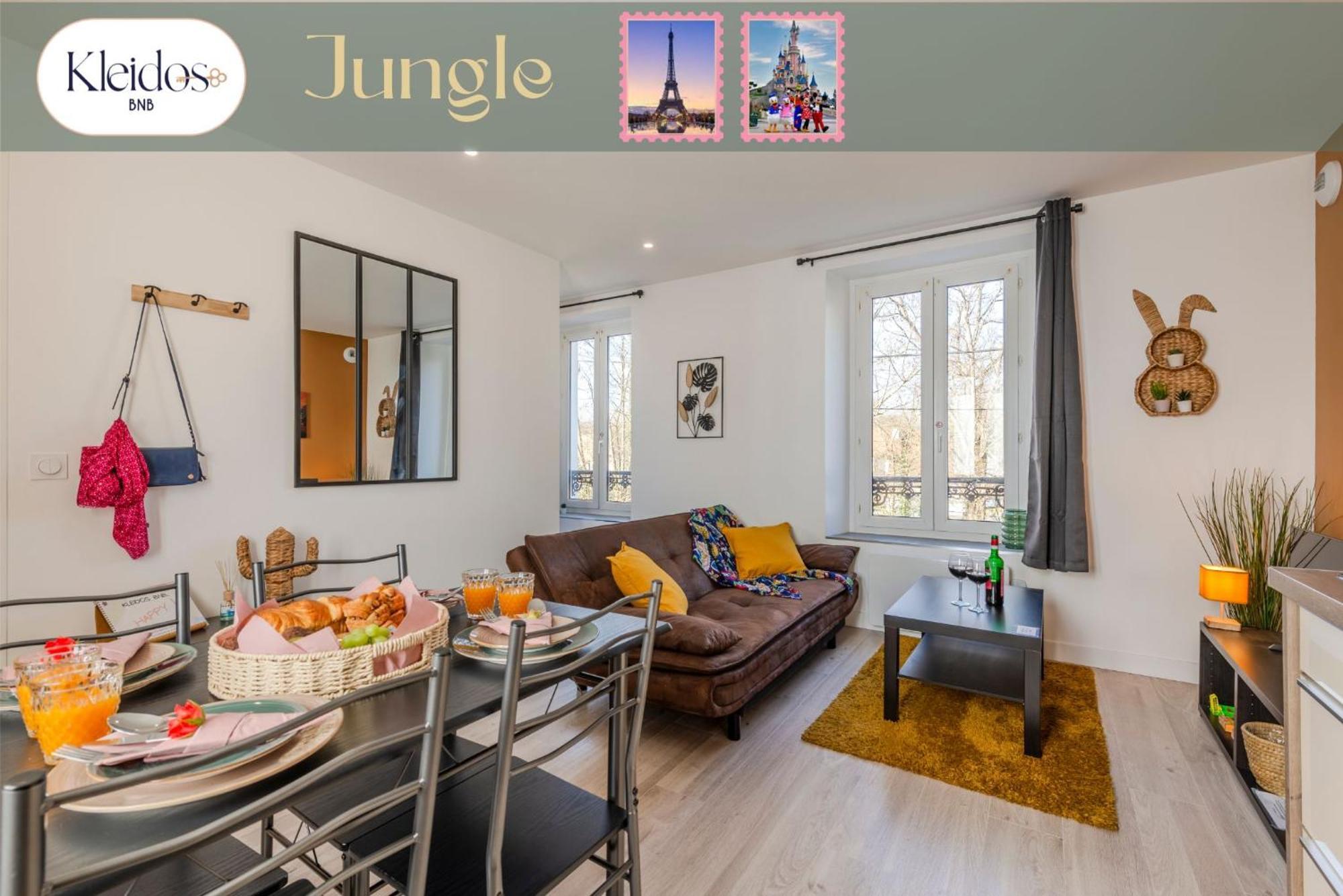 Jungle - Magnifique Appartement Avec Parking Prive - Paris-Disney & Cdg A 25 Minutes Pomponne Екстериор снимка
